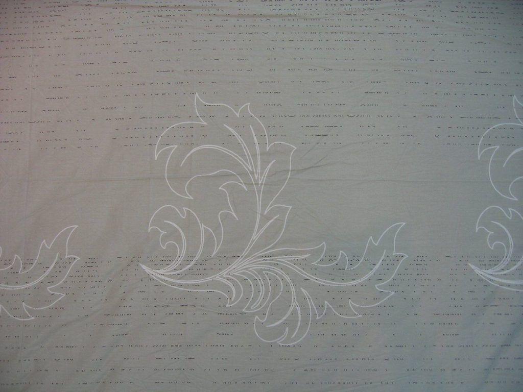Bedding Paisley Grey Floral Leaves Fitted Sheet & Pillow Cases Set (FTS8197)