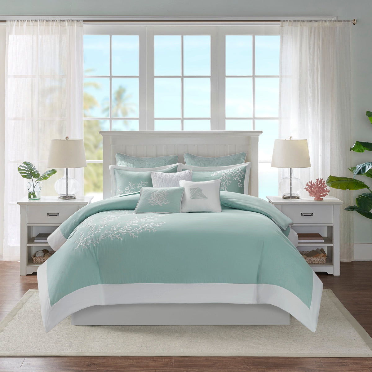 Duvet Cover Mini Set Aqua Full/Queen