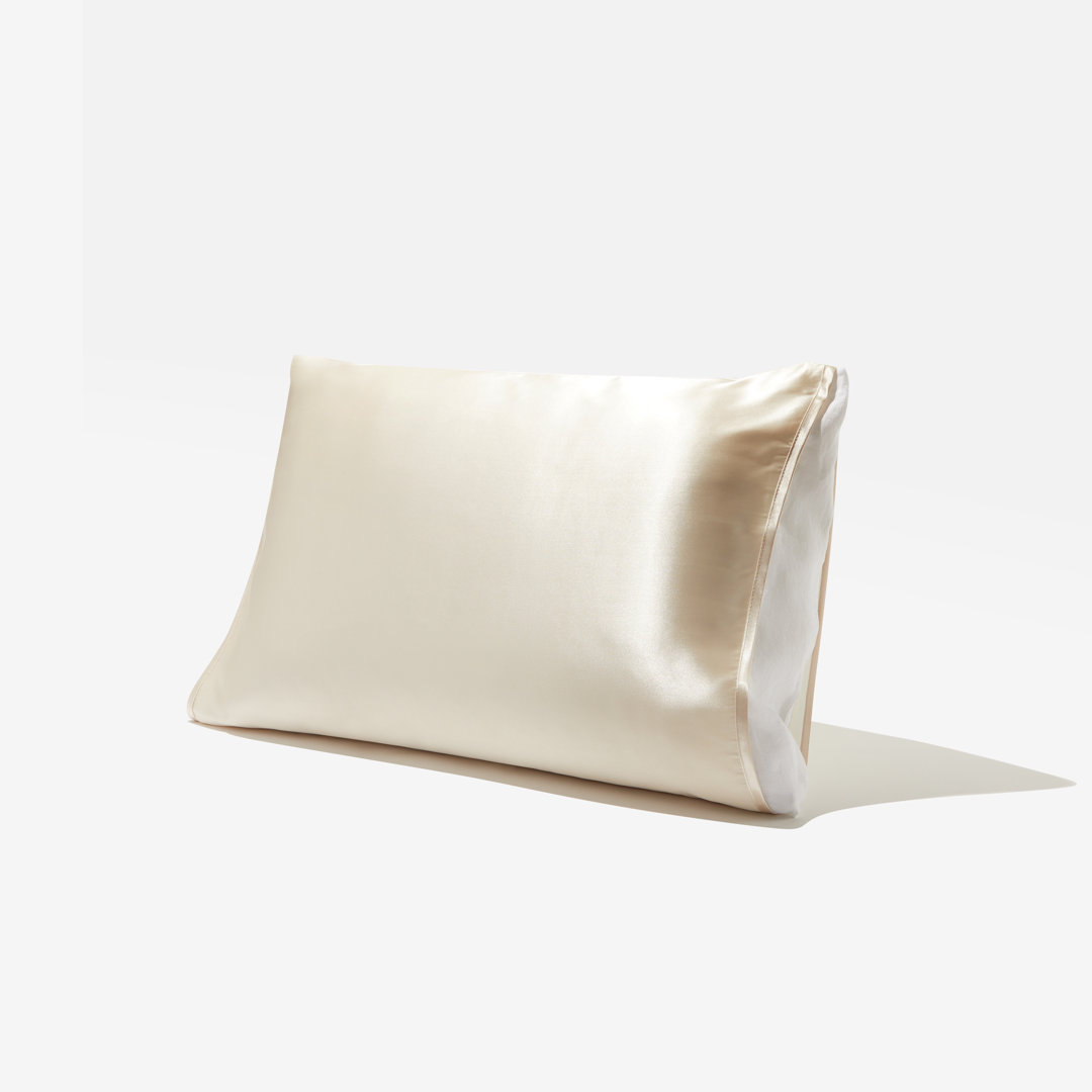 Golden Tan Satin Pillow Sleeve